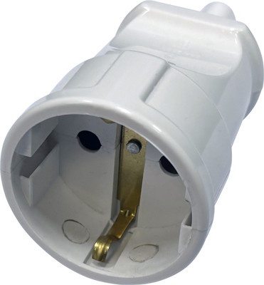 Розетка силовая Элект РП-16-002Б (белый)