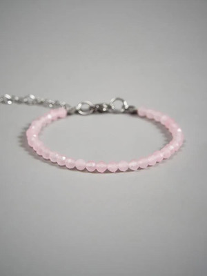 Браслет Wolves Розовый кварц 5472