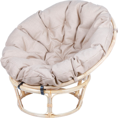 Кресло садовое Мебель Солнца Папасан 23/01 (натуральный/бежевый)
