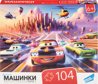 Пазл Dream Makers Машинки / RI1006C (104эл)