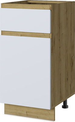Шкаф-стол кухонный Anrex Set plus 1D1S/40 (дуб наварра/белый)