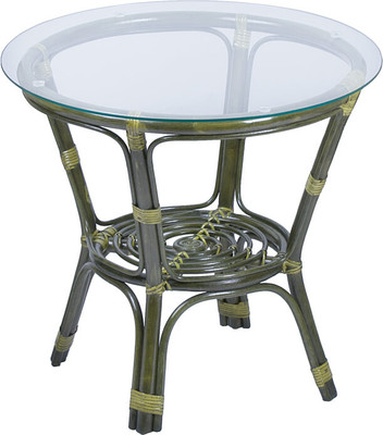 Кофейный столик садовый Мебель Солнца Багама 01/17 круглый (олива)