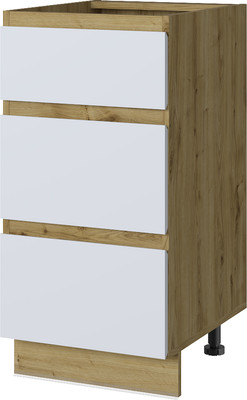 Шкаф-стол кухонный Anrex Set plus 3S/40 (дуб наварра/белый)