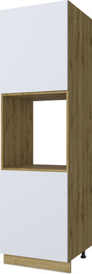 Шкаф-пенал кухонный Anrex Set plus 2DN/60 (дуб наварра/белый)