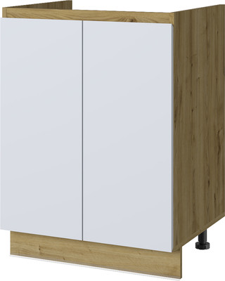 Шкаф под мойку Anrex Set plus 2D/60 (дуб наварра/белый)
