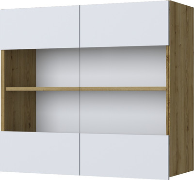 Шкаф навесной для кухни Anrex Set plus 2V/80 (дуб наварра/белый)