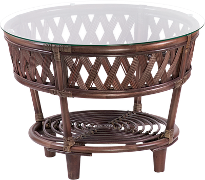 Кофейный столик садовый Мебель Солнца Рузвельт CBN круглый (орех матовый)