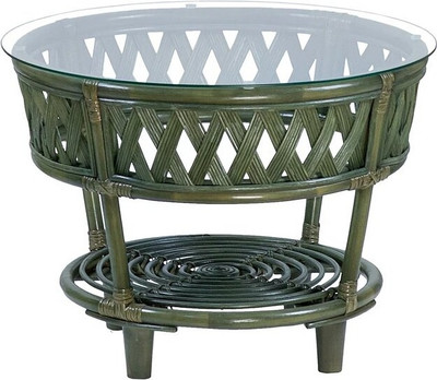 Кофейный столик садовый Мебель Солнца Рузвельт CBN круглый (олива)