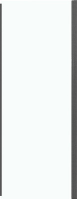 Душевая стенка Grossman Pragma 100х195 / 200.K33.03.100.42.00 (графит сатин/стекло прозрачное)