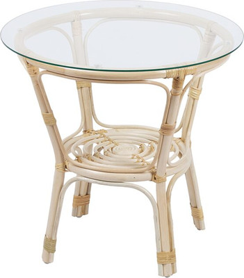 Кофейный столик садовый Мебель Солнца Багама 01/17 круглый (натуральный)