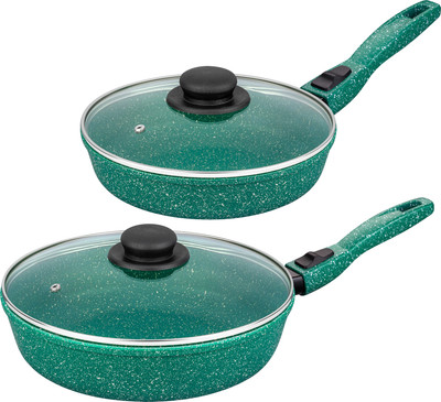 Набор сковородок Elan Gallery Гармония Вкуса / 120643+2 (изумруд)