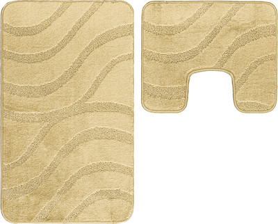 Набор ковриков для ванной и туалета Maximus Symphony 2538 (50x80/40x50, шафран)