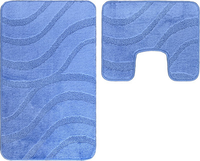 Набор ковриков для ванной и туалета Maximus Symphony 2509 (50x80/40x50, синий)