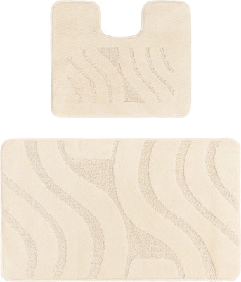 Набор ковриков для ванной и туалета Maximus Symphony 2517 (50x80/40x50, экрю)