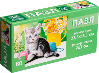 Пазл Puzzle Time Котеночек / 9178186 (80эл)