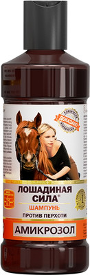Шампунь для волос Лошадиная сила против перхоти с амикрозолом (250мл)