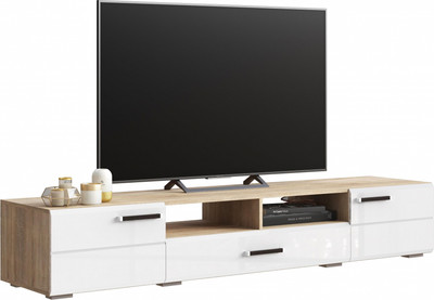 Тумба Woodville ТВ Иоги 2.0 602823 (сонома/белый глянец)