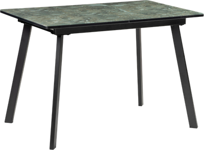 Обеденный стол Woodville Агни 110 / 453136 (королевский мрамор/черный матовый)