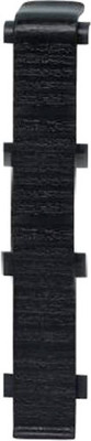 Соединитель для плинтуса LinePlast 100мм LB018 (2шт, секвойя черная, флоупак)