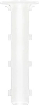 Уголок для плинтуса LinePlast 100мм LB001 (2шт, белый с тиснением, внутренний, флоупак)