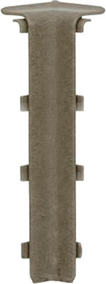 Уголок для плинтуса LinePlast 100мм LB012 (2шт, бетон графит, внутренний, флоупак)