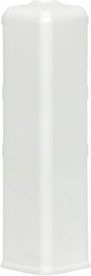 Уголок для плинтуса LinePlast 100мм LB002 (2шт, белый глянец, внешний, флоупак)