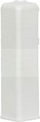 Уголок для плинтуса LinePlast 100мм LB001 (2шт, белый с тиснением, внешний, флоупак)