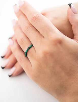 Кольцо Wolves Малахит 6298 (р.21-22)