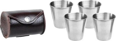 Набор стопок походных Helios Зеркальный / HS-NS-А14 (4шт)