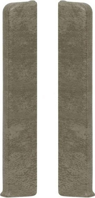 Заглушка для плинтуса LinePlast 100мм LB012 (2шт, бетон графит, флоупак)