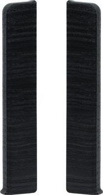 Заглушка для плинтуса LinePlast 100мм LB018 (2шт, секвойя черная, флоупак)