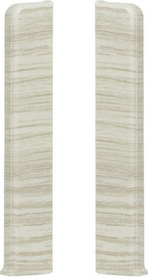 Заглушка для плинтуса LinePlast 100мм LB019 (2шт, тик норд, флоупак)