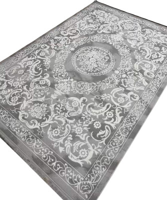 Коврик Radjab Carpet Амаль Прямоугольник 0916A / 13186RK (2.4x3.4, Grey/Cream)