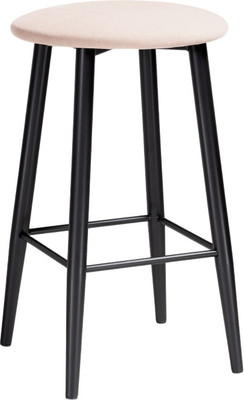 Табурет барный Woodville Гангток / 507425 (катания айвори/черный матовый)