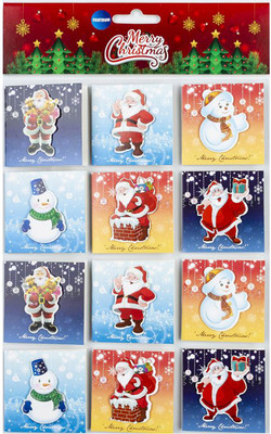Набор бирок для оформления подарков Centrum Новогодние для подарков / 80953Б (12шт)