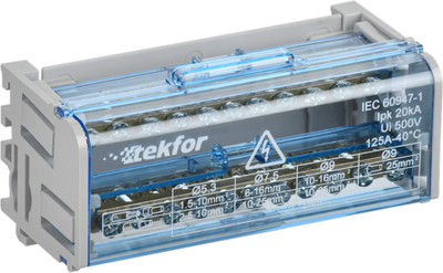 Шина нулевая в корпусе IEK TF-DN10-2-11-050