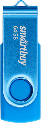 USB flash накопитель SmartBuy Twist Blue 64GB (SB064GB2TWB)