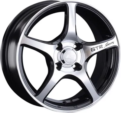 Литой диск LS wheels 537 16x6.5" 4x108мм DIA 65.1мм ET 26мм BKF