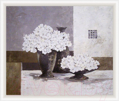 Картина Декарт Цветочный натюрморт 2 8Л1487 (в раме)