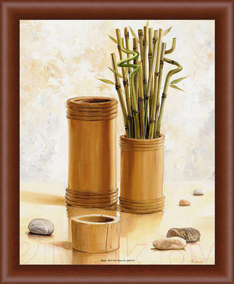 Картина Декарт Бамбуковый букет 2 8Л1511 (в раме)