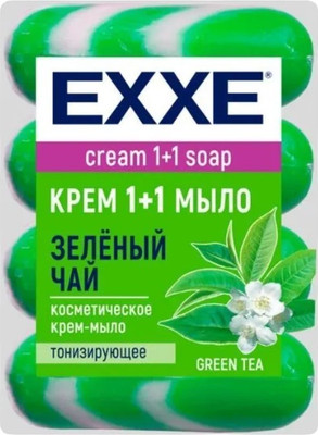 Набор мыла Exxe 1+1 Зеленый чай (4x75г)