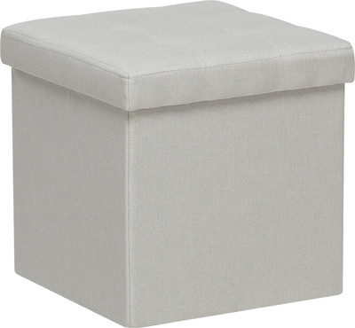 Пуф Импэкс Leset Плуто складной с крышкой (рогожка Laguna 100/серо-белый)