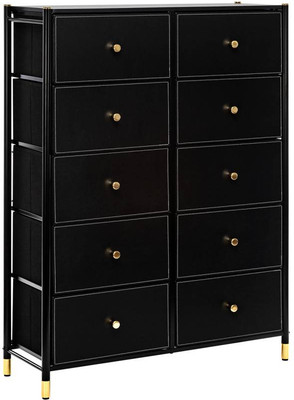 Комод Импэкс Нирита/Хайди 10 ящиков (черный)