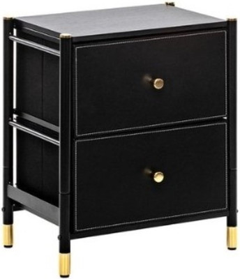 Прикроватная тумба Импэкс Нирита/Хайди 2 ящика (черный)