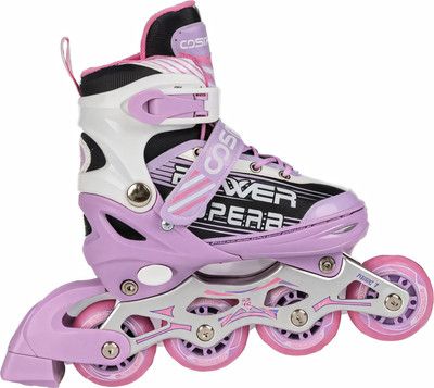 Роликовые коньки CosmoRide Aqua (р-р 27-30, белый/сиреневый)