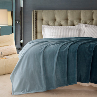 Плед Karven Фланель 1.5сп / PL009 PRINT JACQAURD v7 Blue