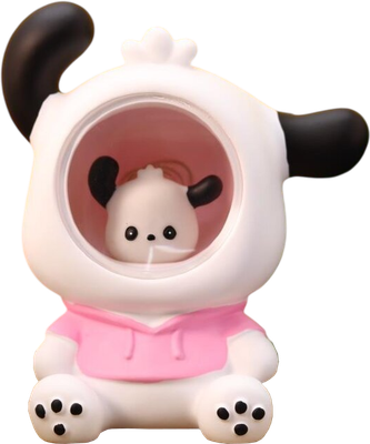 Ночник ILikeGift Chacha Dog Space / 982-6B (розовый)