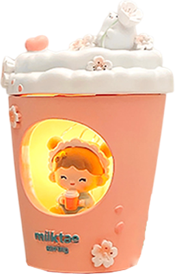 Ночник ILikeGift Milk tea spring / 137P-DLM8016-01 (розовый)