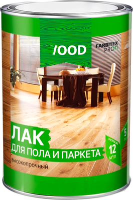 Лак Farbitex Profi Wood для пола и паркета высокопрочный красное дерево (2.7л)