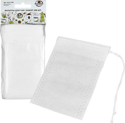 Набор пакетиков для чая Мультидом VL11-128 (100шт)